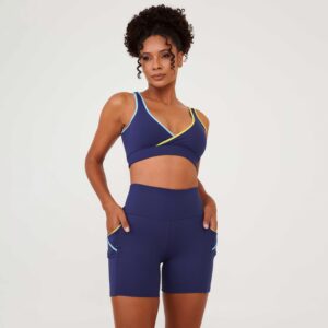 Short Zouk Azul Marinho Astral Poliamida