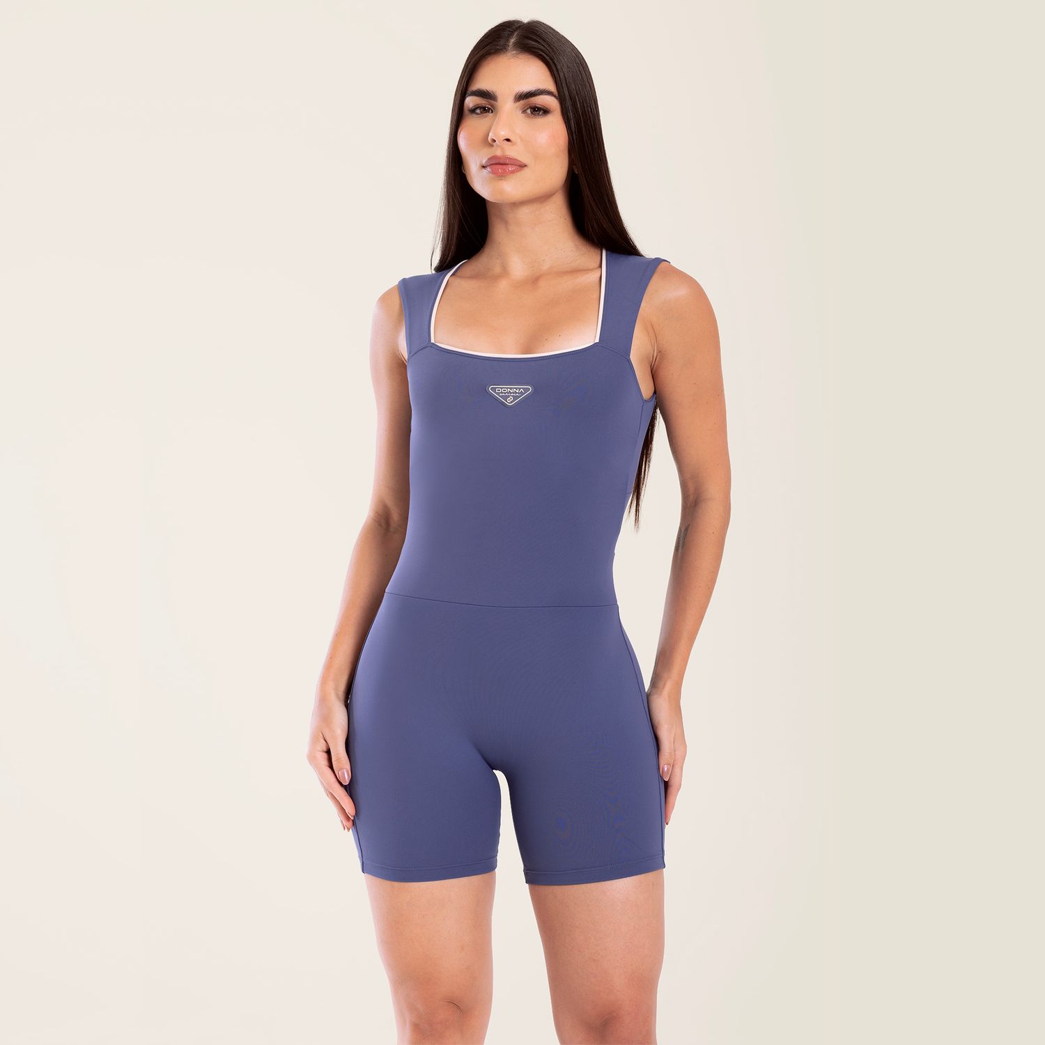 Macaquinho Vibrance Azul Dusk Poliamida Com Bojo