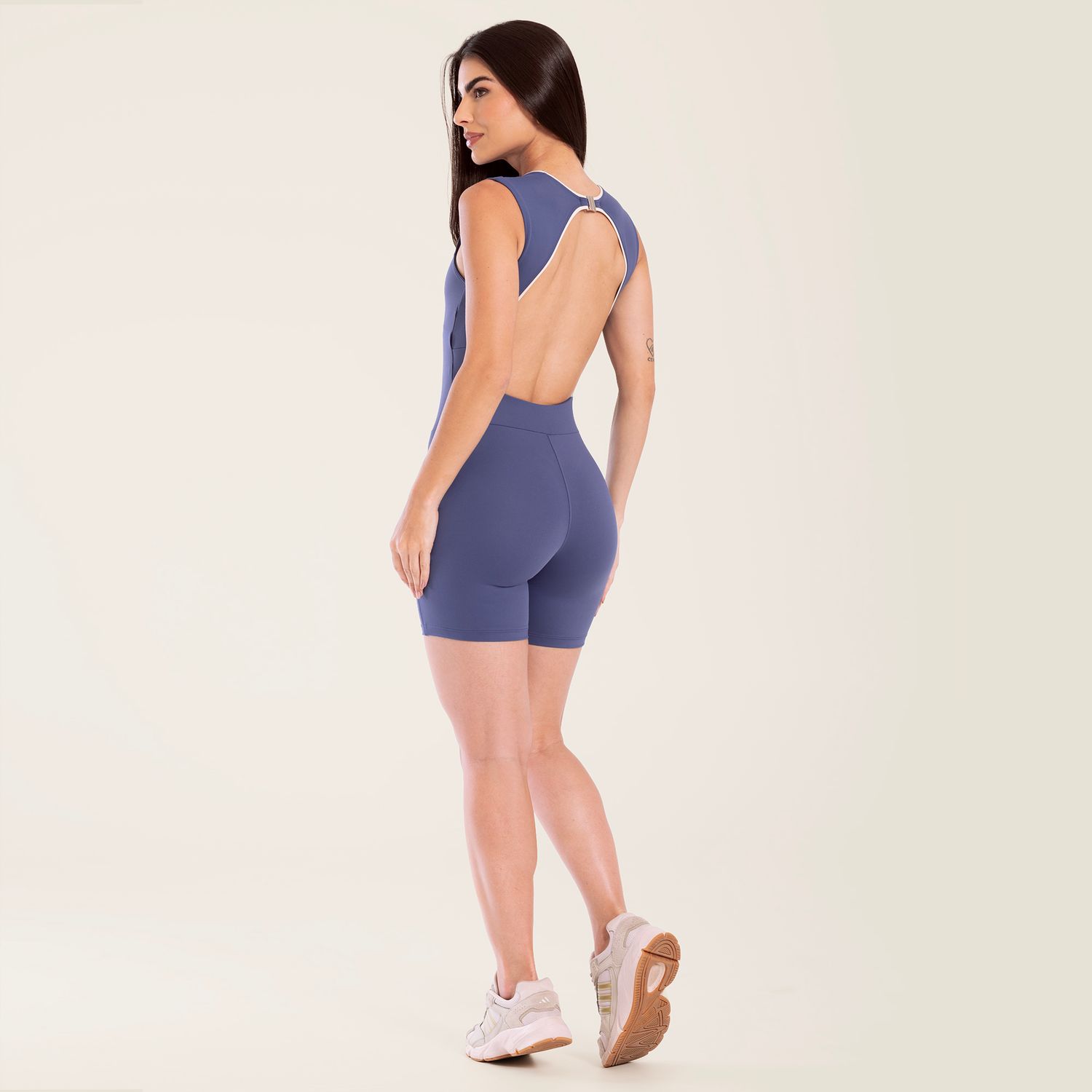 Macaquinho Vibrance Azul Dusk Poliamida Com Bojo - Imagem 6